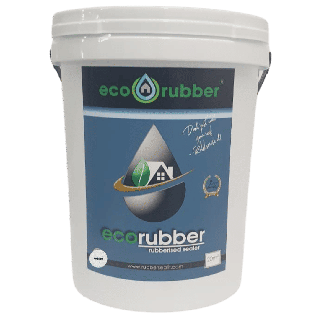 ECO RUBBER Rubberized Waterproof Sealer Contractors 20m2 White