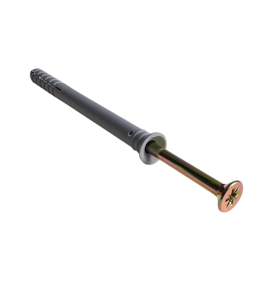 NT TOOLS Nail-In Anchor (Wall Plug & Screw) 8x100mm Bulk Pack of 50