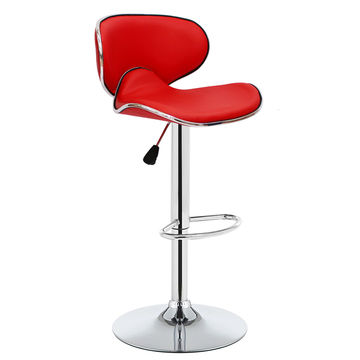 GOF Furniture - Vertigo Adjustable Swivel Bar Stool, Red