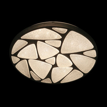 230v 24W LED Acrylic Pebble 40cm Crystal Sand Black Ceiling Fitting
