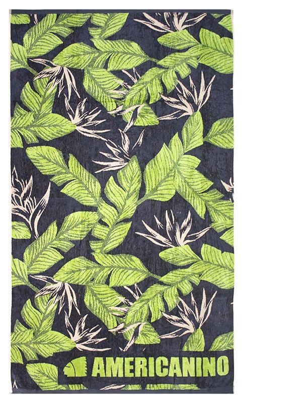 Beach Towel 0700 - Design 017 - 100x180cms - Americanino Leaves