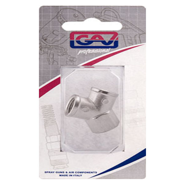 GAV Y Connector Fff 1/4 Packaged