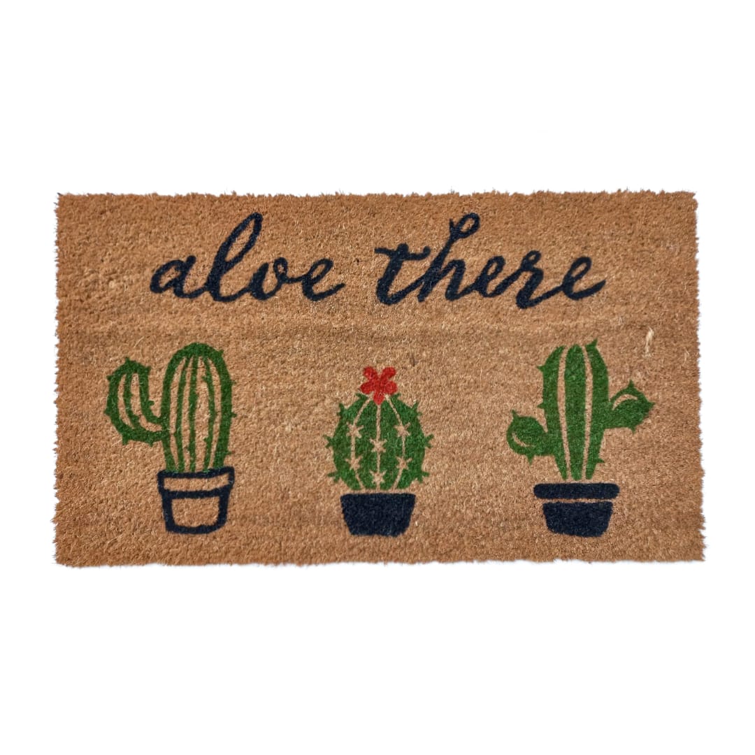 Matnifique Coir Design Doormat - Aloe There 700 x 400 x 14mm