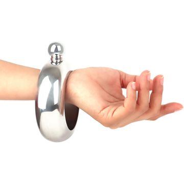 Stainless Steel Liquor Bangle Flask Bracelet