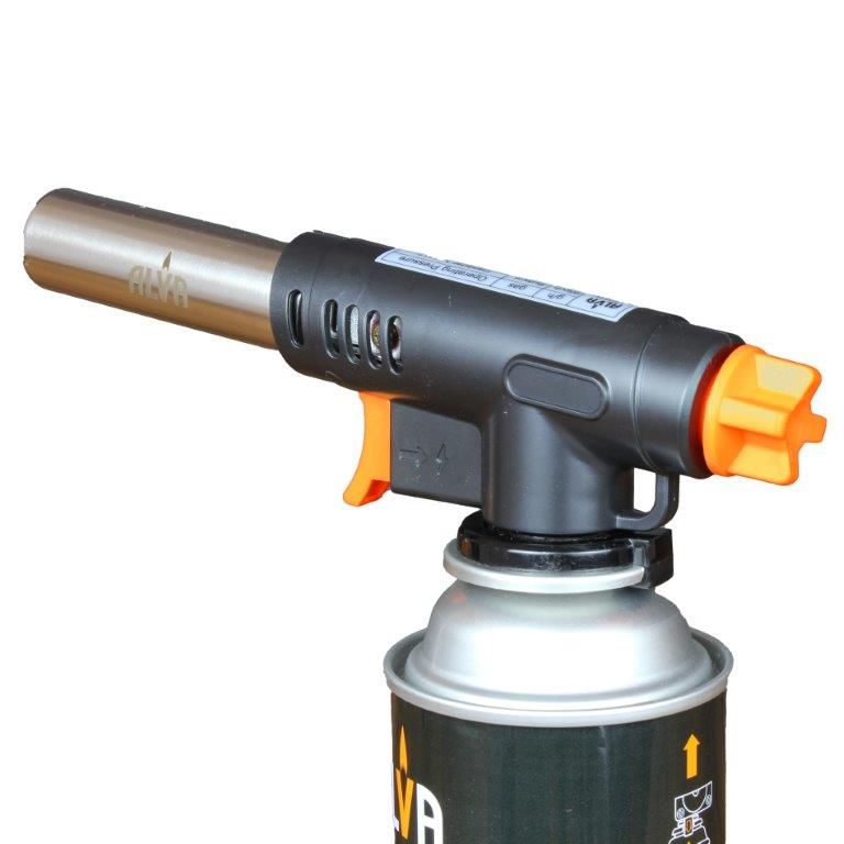 ALVA Multi-Purpose Butane Canister Torch with Stand | Heats up to 1300°C | Suitable for Restaurant,  Household and DIY use