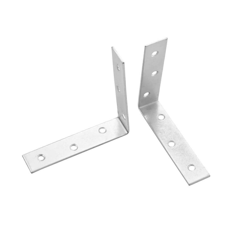 100x100mm Steel Corner Bracket with Screws