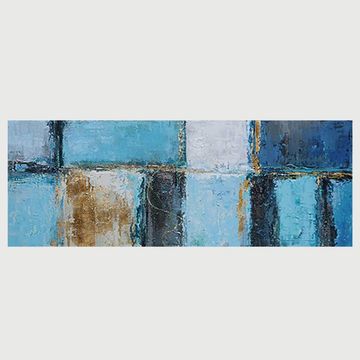 Vividitto - Oil Painting Art YA - Blue Bricks 150x50
