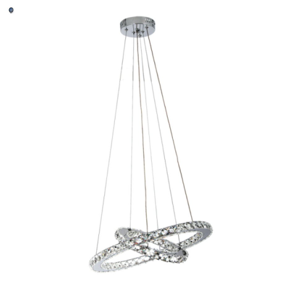 Stainless Steel with Crystals Pendant