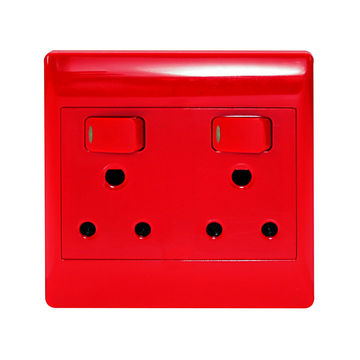 ACDC - 2x16a Dedicated Red Switched Socket Outlet 4x4