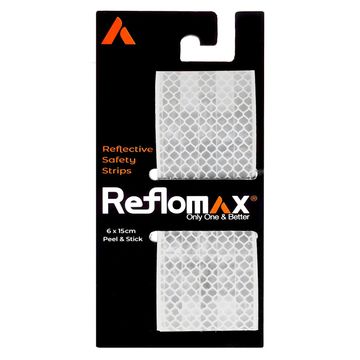 Reflomax - Reflective Safety Reflector Multipurpose Strips - 6 Pieces - White