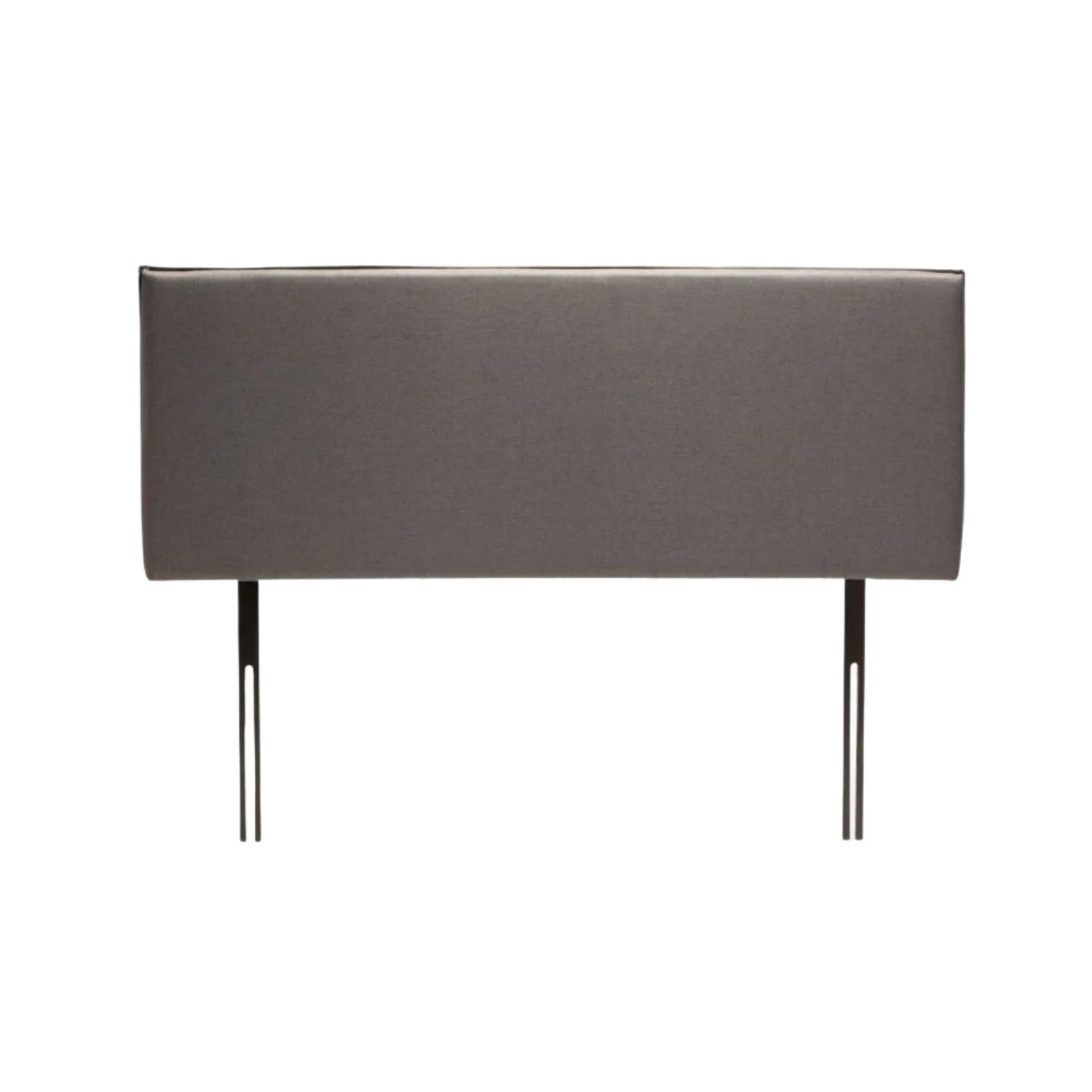 Dark Grey Upholstered Fabric Headboard - Queen