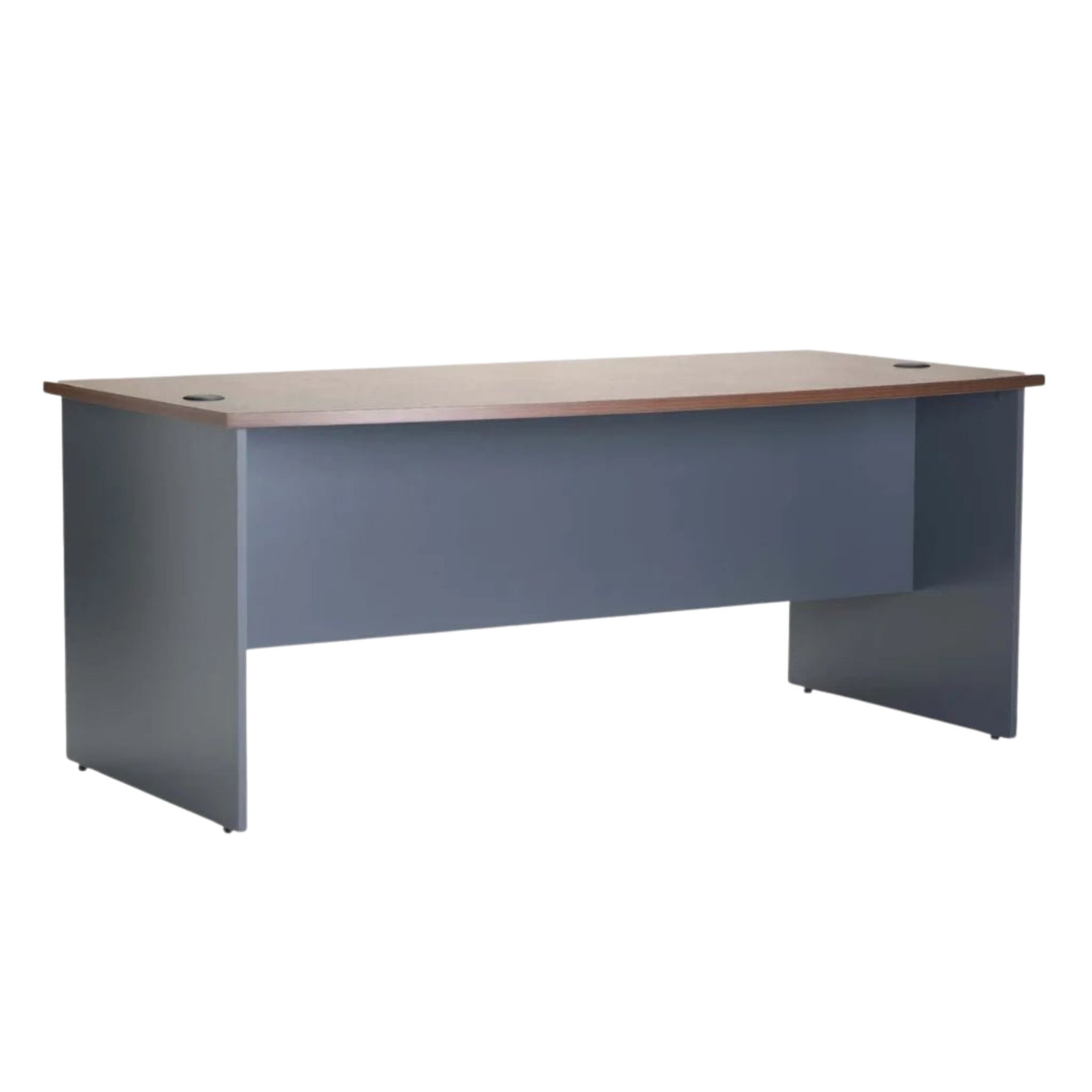 180cm Office Desk with Spacious Worktop - Walnut