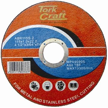 Tork Craft - Cutting Disc Steel & Ss 115 x 0.8 x 22.2 mm - 35 Pack