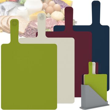 4pcs Kitchen Knife Cutting Board Set with Stand - Fine Living
