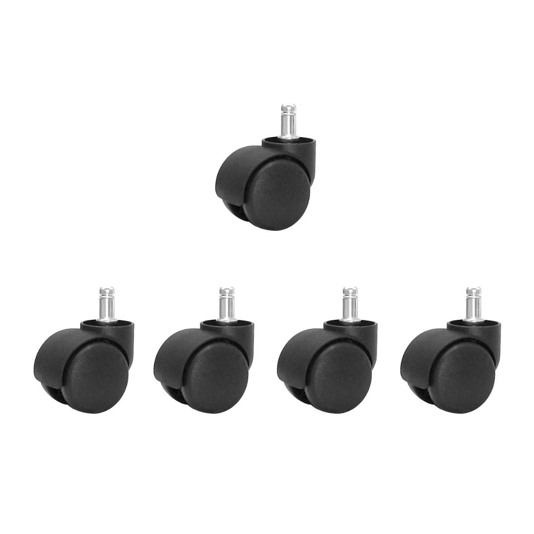 Office Chair Castors - 50mm - Set of 5