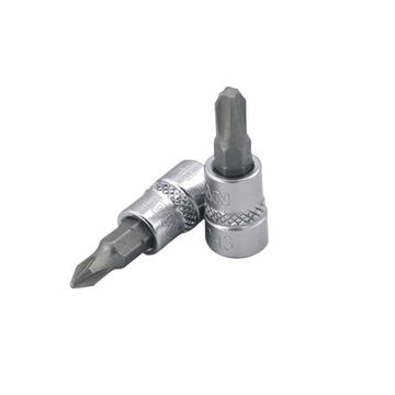 Fixman - 3/8" Dr.Bit Socket Ph1 Phillips Screwdriver Bit - 8 Pack