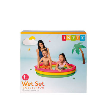 Intex - Baby Pool - Inflatable - Sunset Glow - 114cm x 25cm - 3 Pack