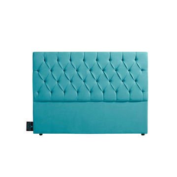 Alia Deep Buttoned Headboboard- Teal - King