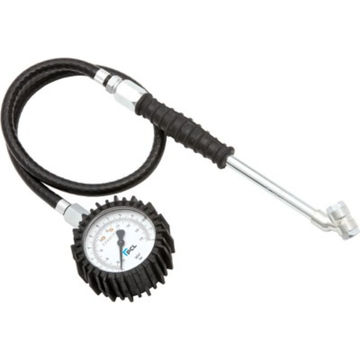 TYRE PRESSURE GAUGE DIAL TYPE TWIN HOLD-ON CONNECTOR