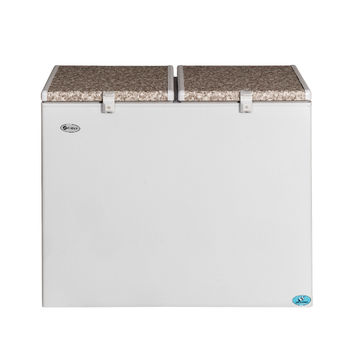 Zero 236L Side By Side Gas Electric Fridge & Freezer