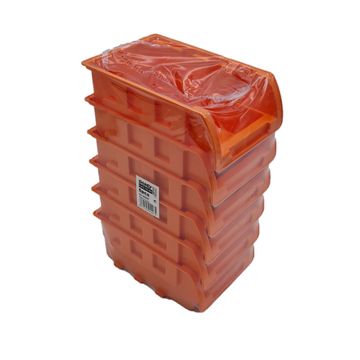 Shind Lin Bins – 6-Pack Durable Plastic Storage Bins for Parts, Tools & Hardware Organization