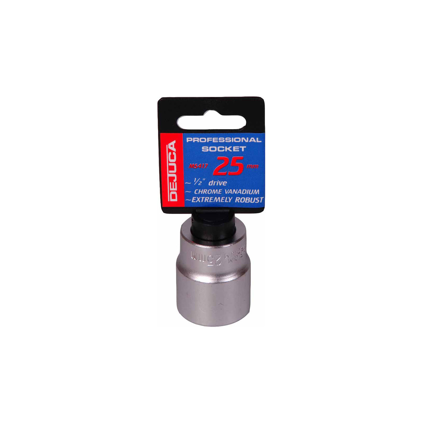 Dejuca - Socket - Cv - Fd - 1/2 Inch drive - 6pt - 25mm - 10 Pack