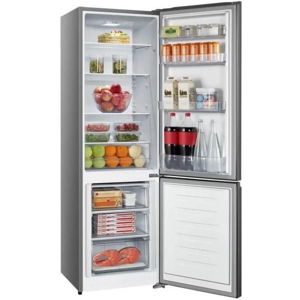 Hisense 264L Titanium Inox Combi Fridge Retail Box 1 year