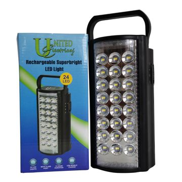 United Emergency Light Rechargeable With Usb 24Smd 3 Pack