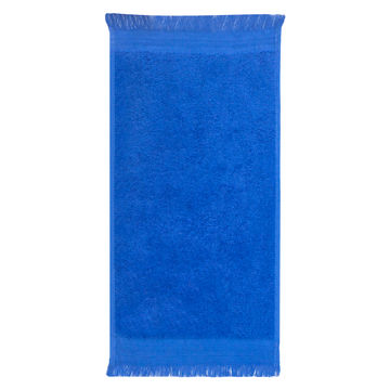 Plush Cotton380 GSM Terry Fringe Guest Towel - Victoria Blue (01 Pc Pack)