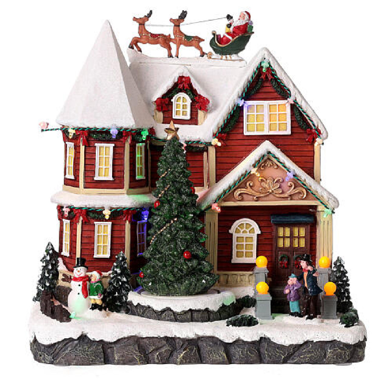 Christmas village with house