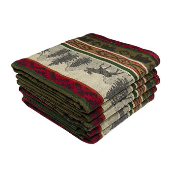 Bunty's Kitchen Towel - Design 2754 - 050x072cms - (05 Pc Pack) - Deer & Trees