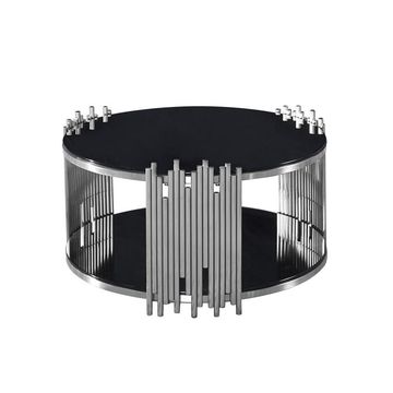 Zenith Craft Table- Black Glass