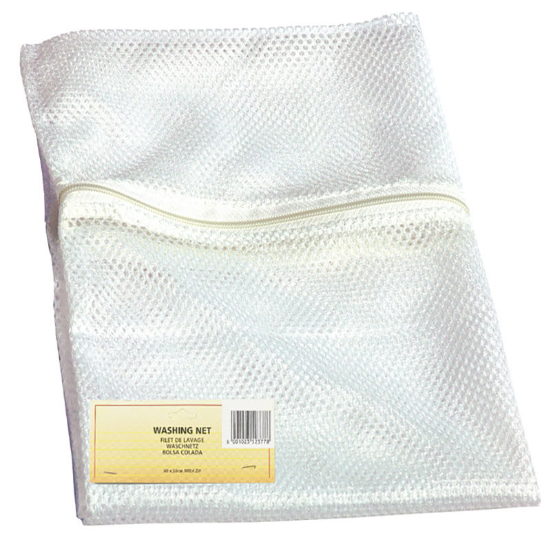 Washing Bag - Bathroom Accessories - White - Zip - 40 cm x 50 cm - 12 Pack