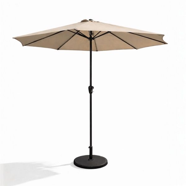 Prestige Home - Crank Parasol Khaki Umbrella