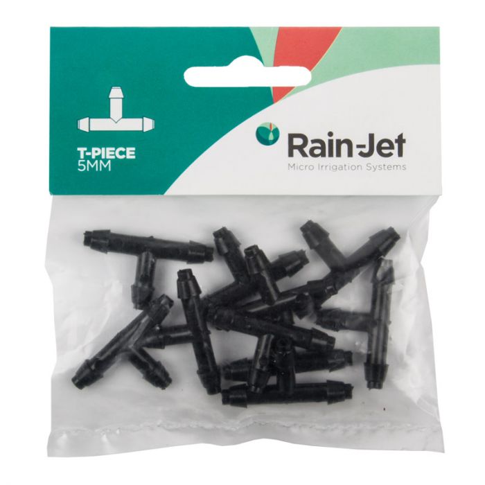 Rainjet - Micro Tee - 5mm - 10 Per Pack - Bulk Pack of 5
