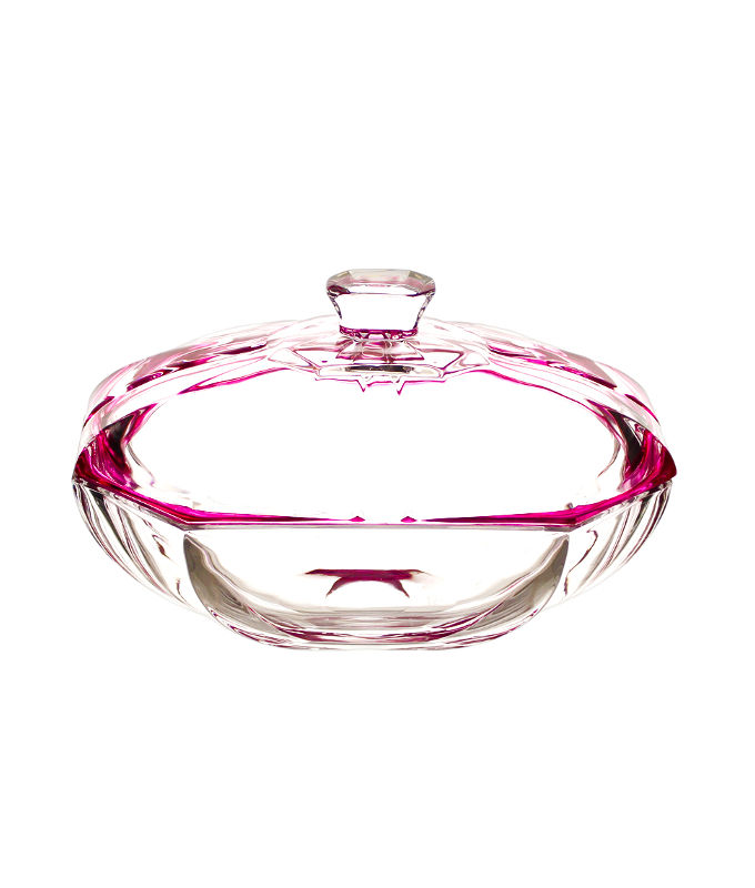 IRENA OVAL CANDY BOX 25CM HAMBURG PINK - Set of 1