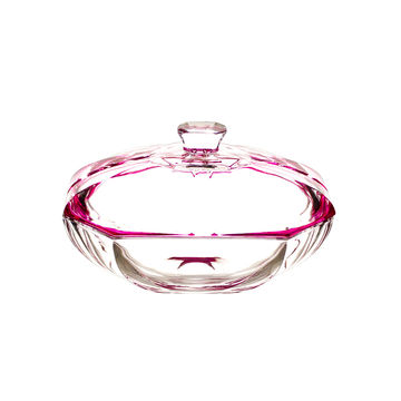 IRENA OVAL CANDY BOX 25CM HAMBURG PINK - Set of 1