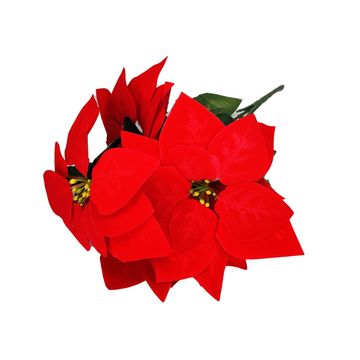 POINSETTIA 5 HEADS 47CM RED