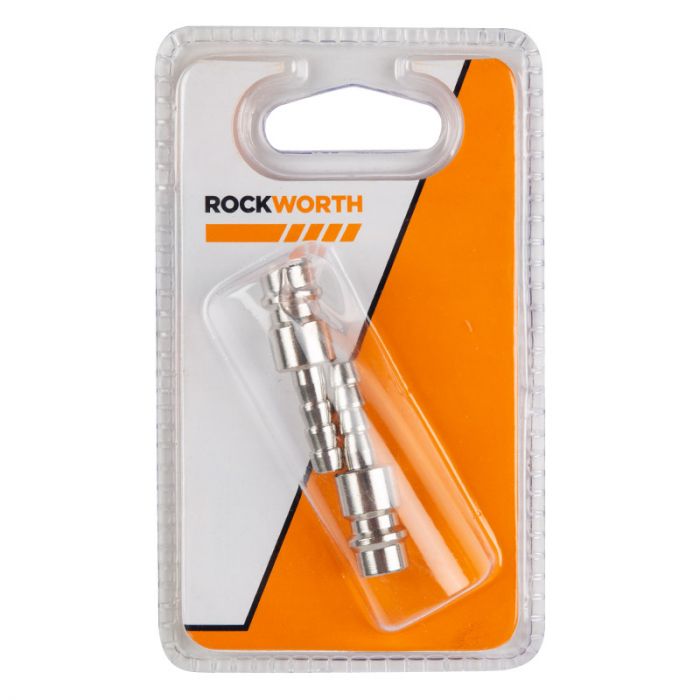 Bulk Pack x 8 Rockworth Coupler Press-In To Swage 6.3mm (2Pc)