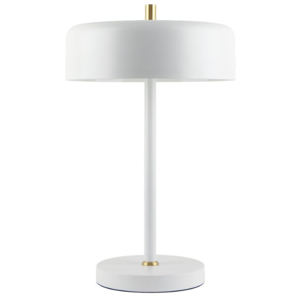 Serene White & Sand Gold 2-Light Table Lamp