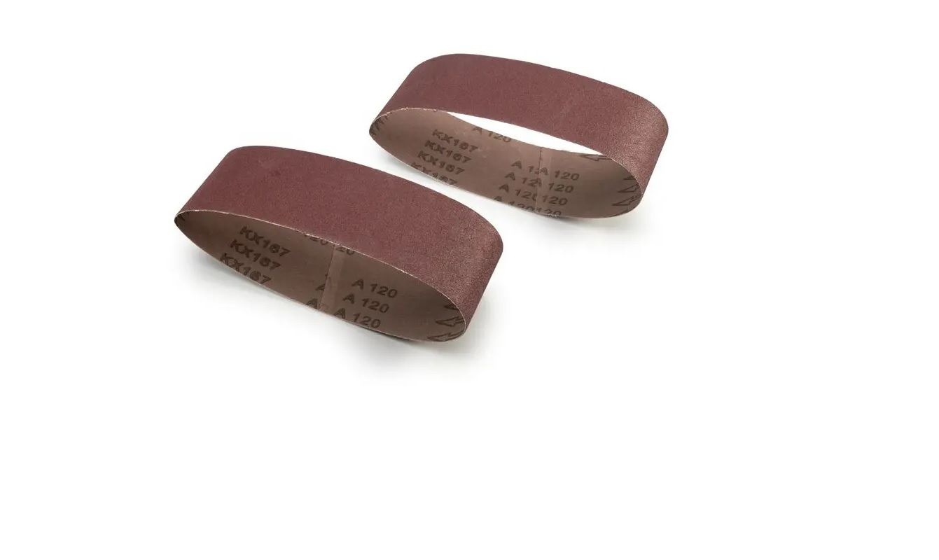 Sanding Belt, 75mm x 533mm, P120, 2 Pieces (4 pack) BY WOODLY