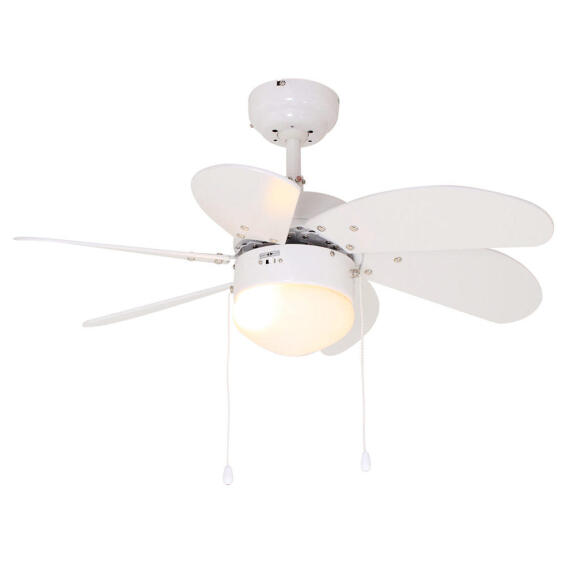 EUROLUX Ceiling Fan Turbo Swirl 6 Blades White