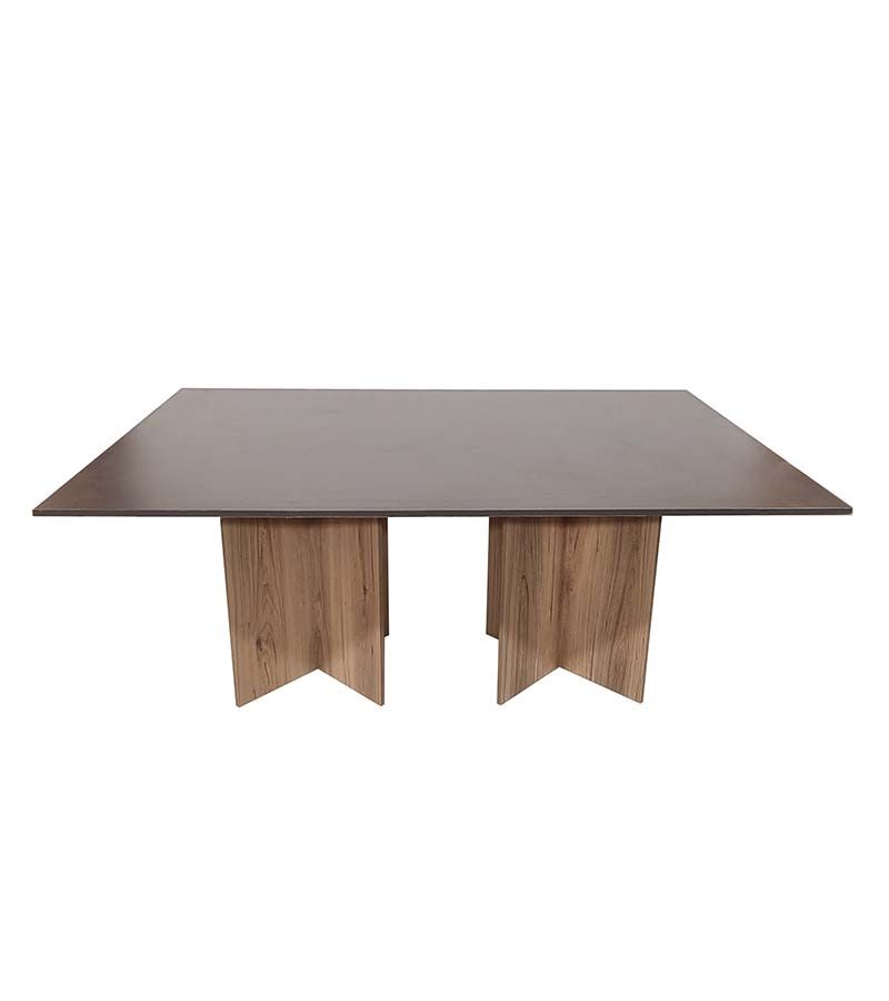 Cardiff Conference Table - Square 180cm - Storm Grey & Sahara