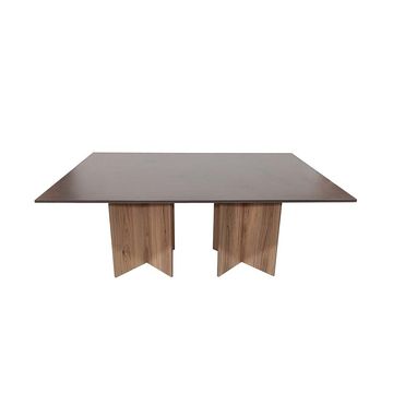 Cardiff Conference Table - Square 180cm - Storm Grey & Sahara