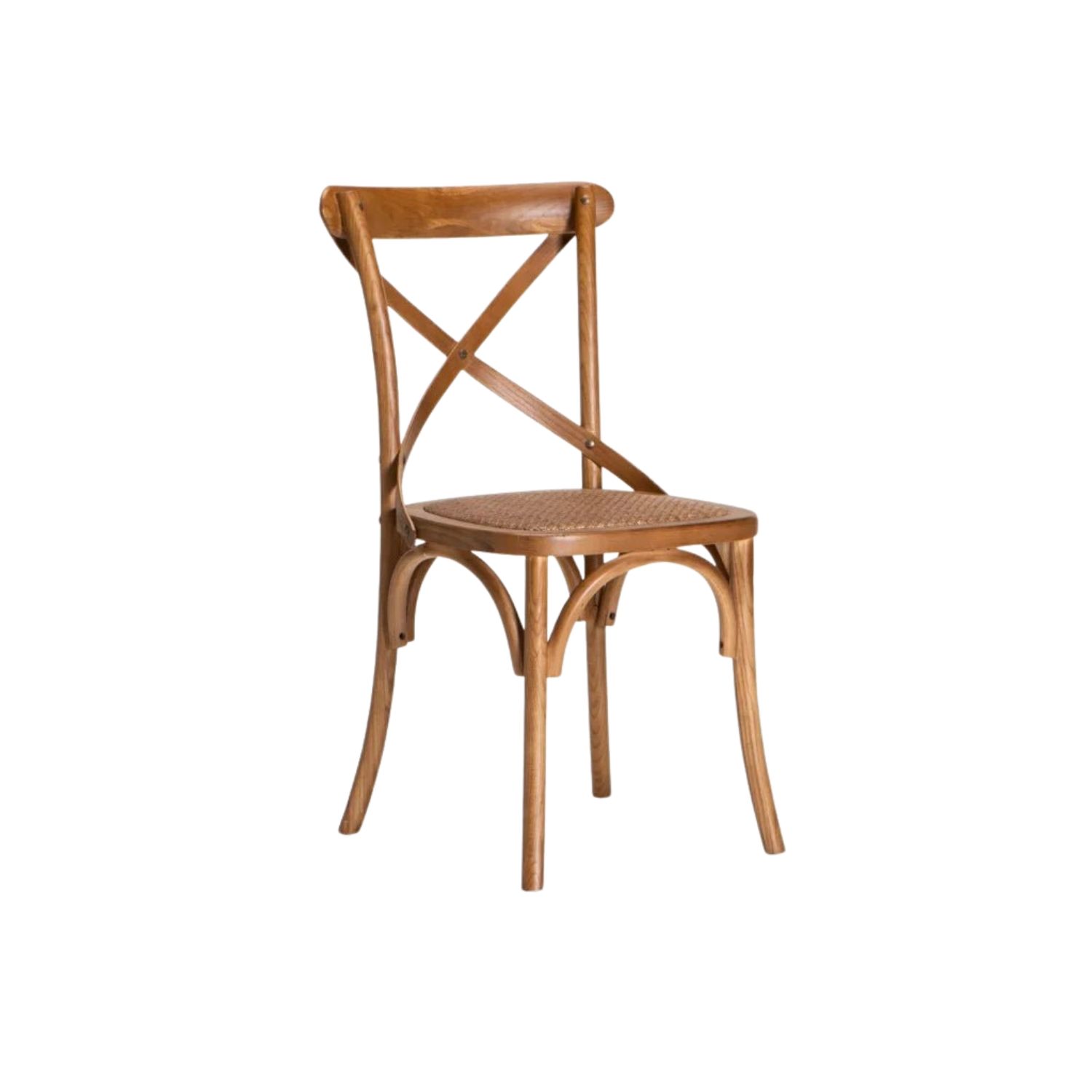 Birchwood Cross Back Dining Chair - Brown