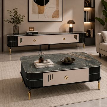 Prestige Home - Noire TV Stand & Coffee Table Set