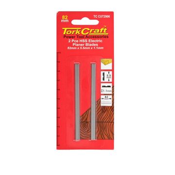 Tork Craft - Planer Blades 82mm x 5.5mm x 1.1mm HSS - 8 Pack