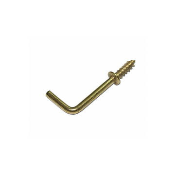 SQUARE CUP HOOK, BRASS, 25MM, 20 PIECES