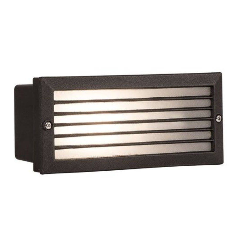 Cast Aluminium Footlight with Frosted Glass PVC Flush Box