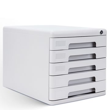 Deli Grey File Cabinet with lock 361x271x260mm